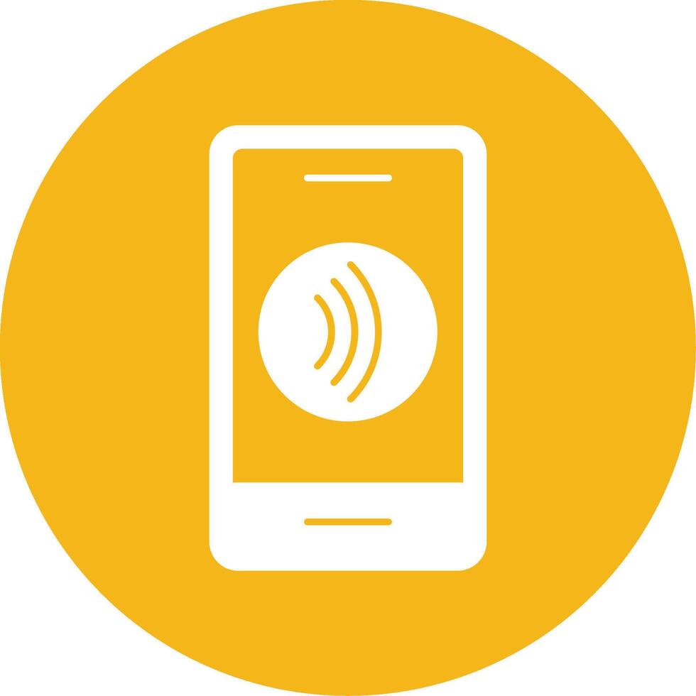 Tap To Pay Glyph Multi Circle Icon vector