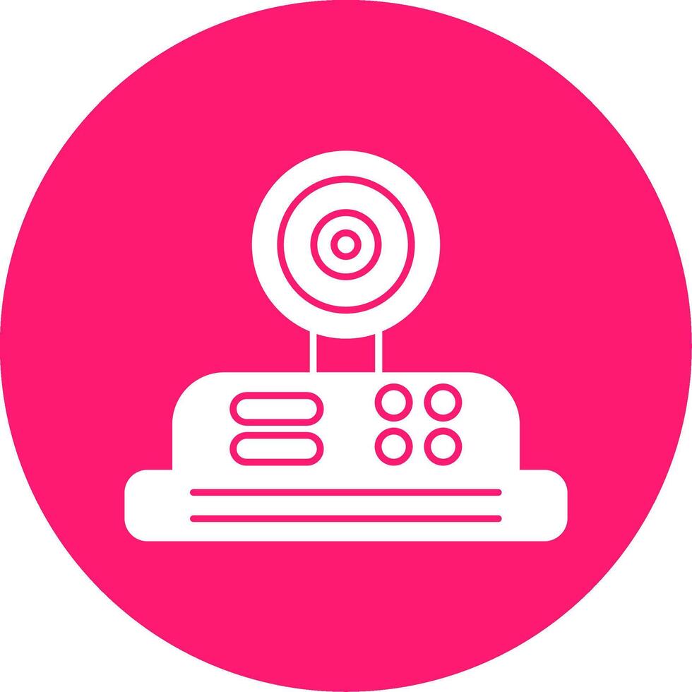Camera Glyph Multi Circle Icon vector
