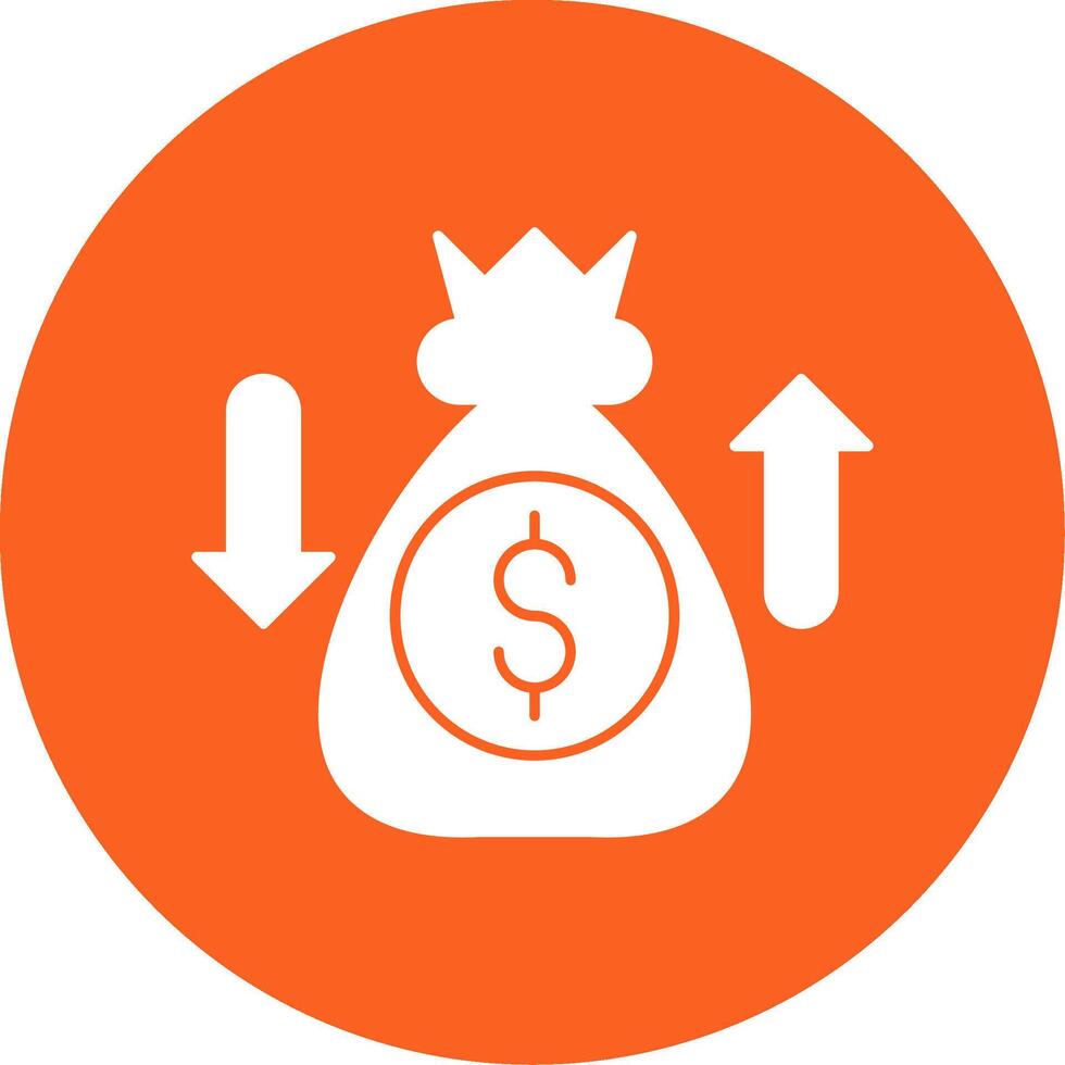 Sales Enablement Glyph Multi Circle Icon vector