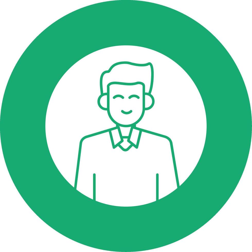User Profile Picture Glyph Multi Circle Icon vector