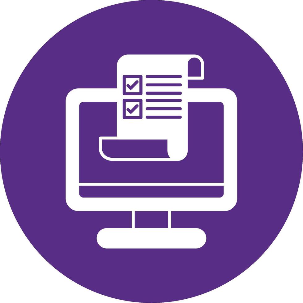 Brief Glyph Multi Circle Icon vector