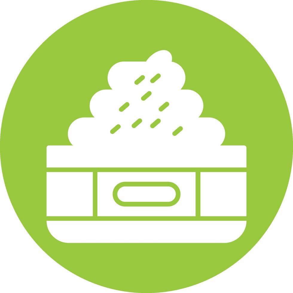 Cream Glyph Multi Circle Icon vector