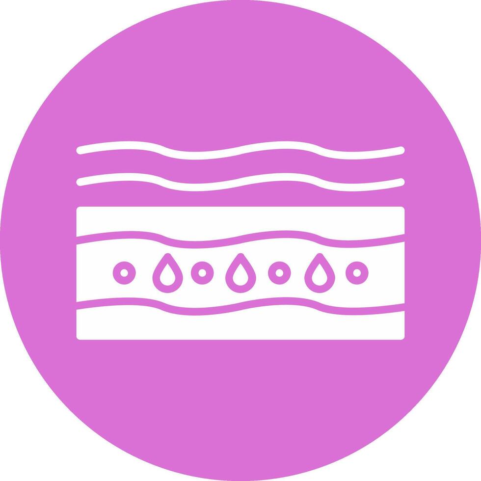 Moisturizing Glyph Multi Circle Icon vector