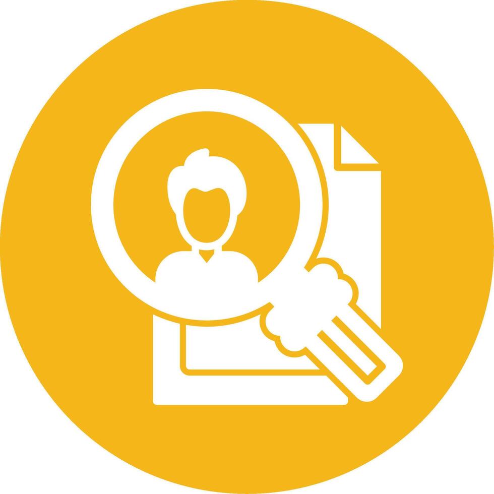 Search Employee Glyph Multi Circle Icon vector