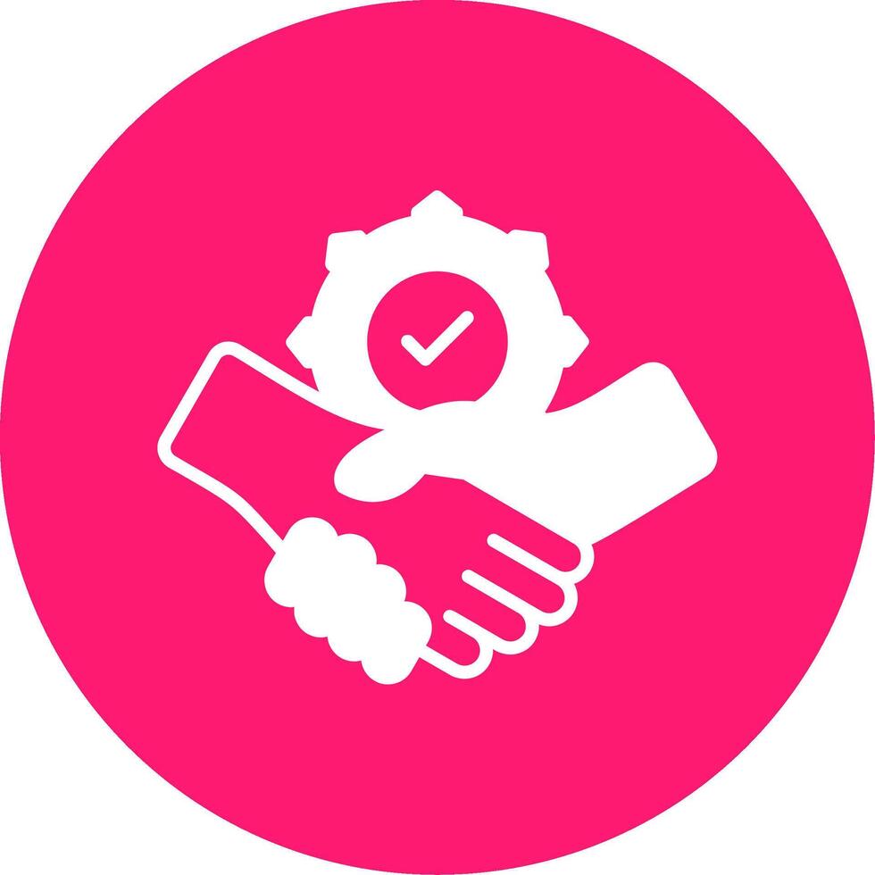 Cooperation Glyph Multi Circle Icon vector