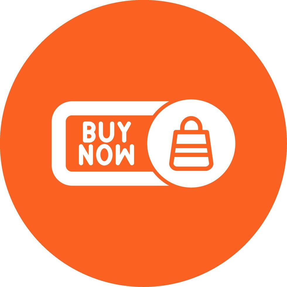 Buy Now Glyph Multi Circle Icon vector