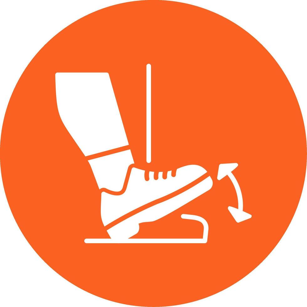 Toe Drop Glyph Multi Circle Icon vector