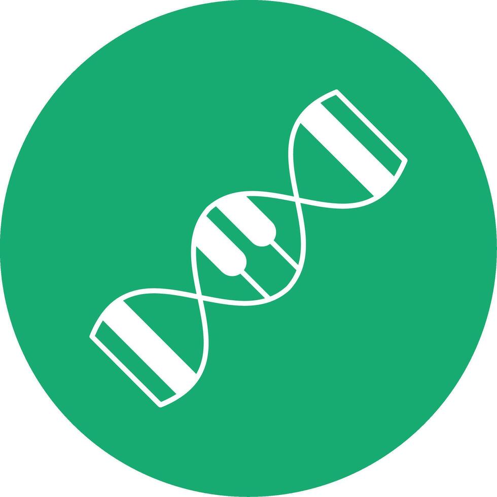 Genetics Glyph Multi Circle Icon vector