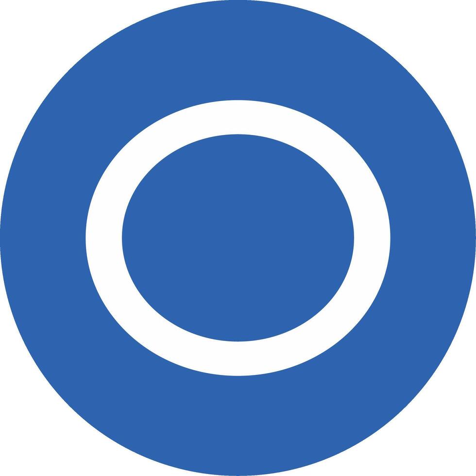 Capital O Icon vector