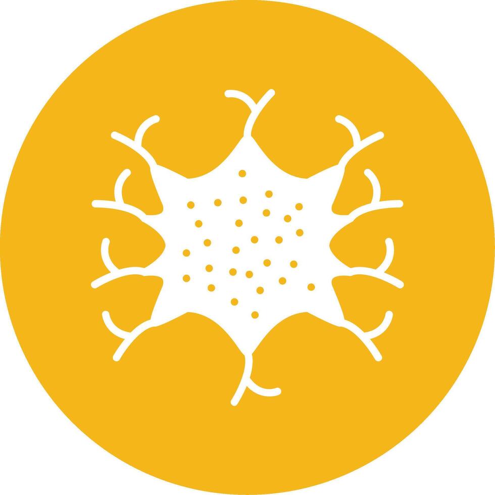 Microglia Glyph Multi Circle Icon vector