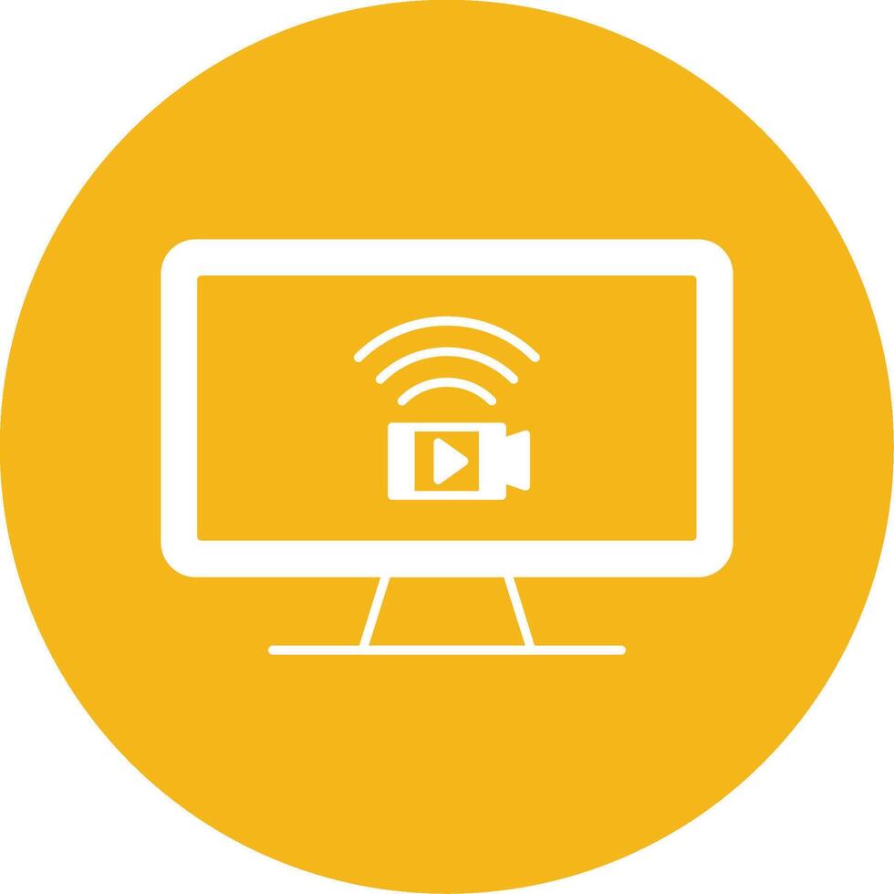 Monitoring Glyph Multi Circle Icon vector