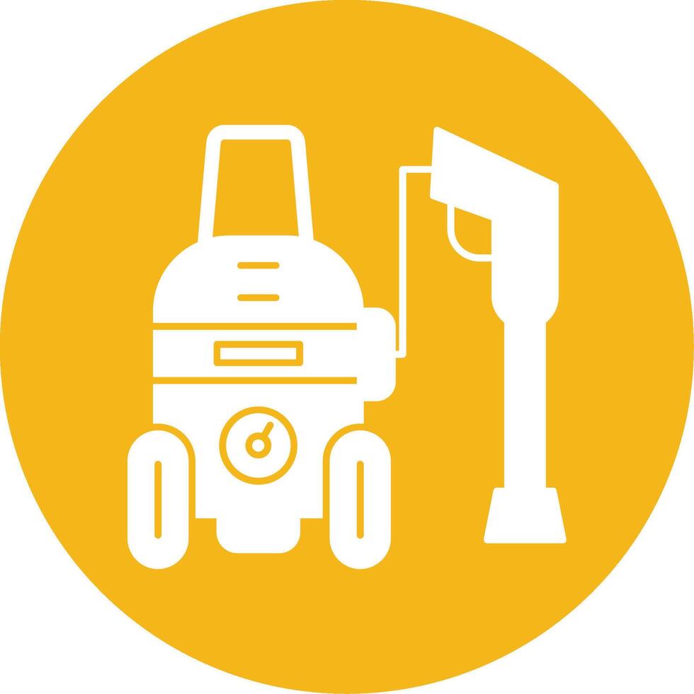 Power Wash Glyph Multi Circle Icon vector
