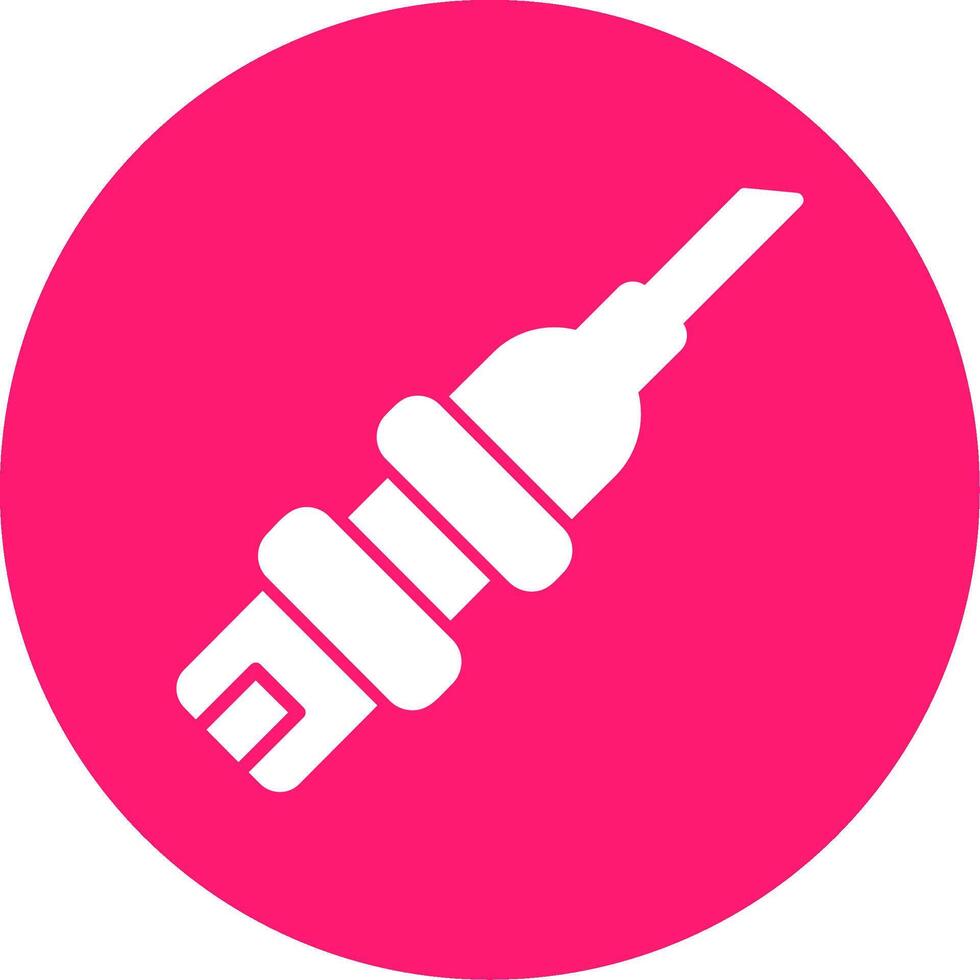 Catheterization Glyph Multi Circle Icon vector