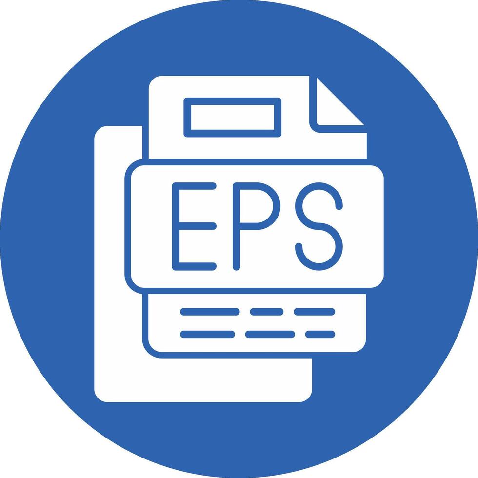 EPS File Glyph Multi Circle Icon vector