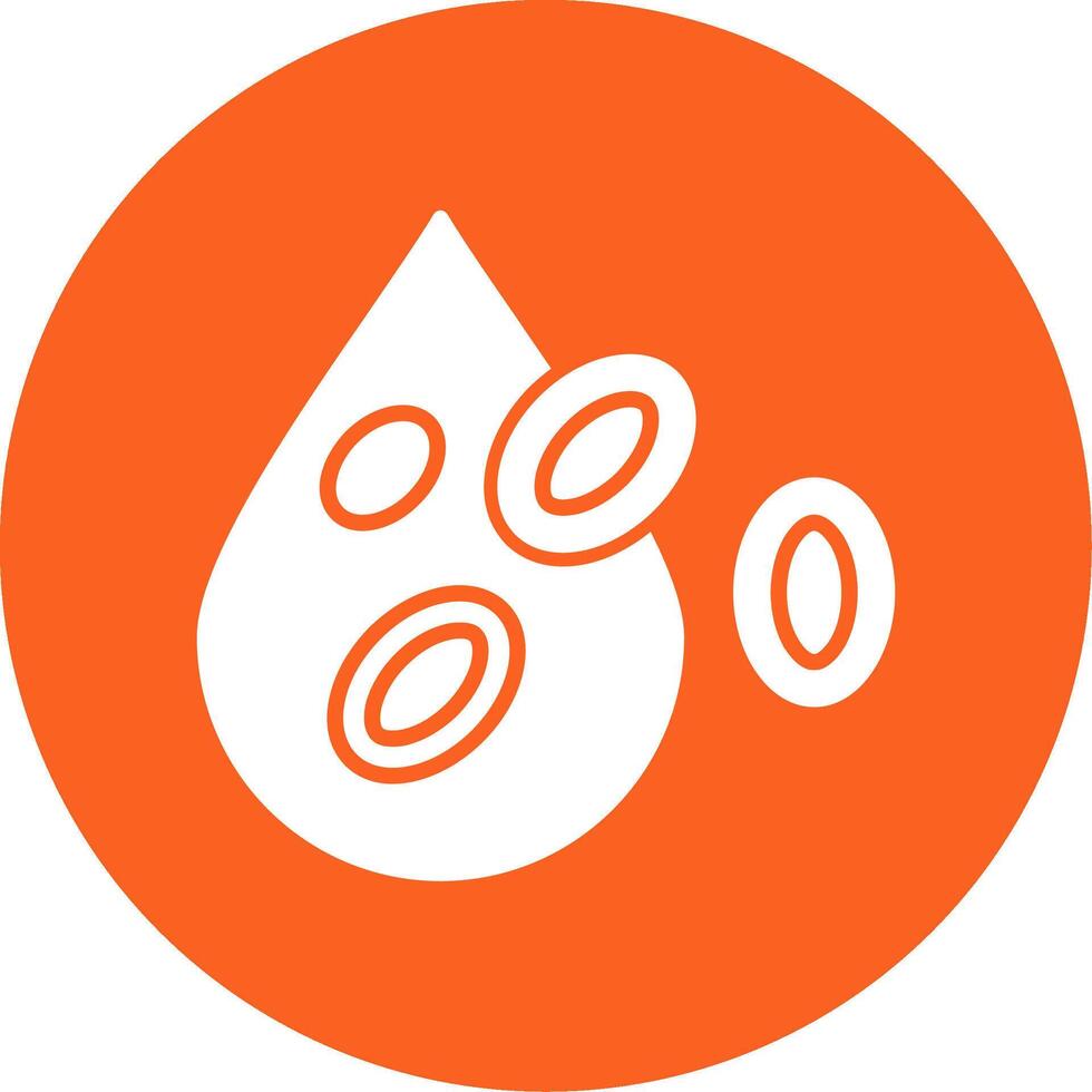 Platelet Glyph Multi Circle Icon vector