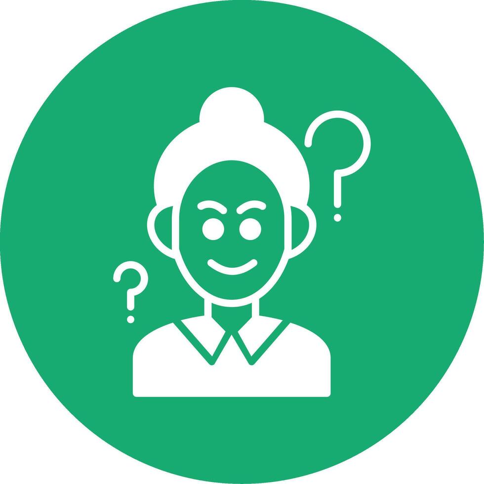 Parkinson Glyph Multi Circle Icon vector
