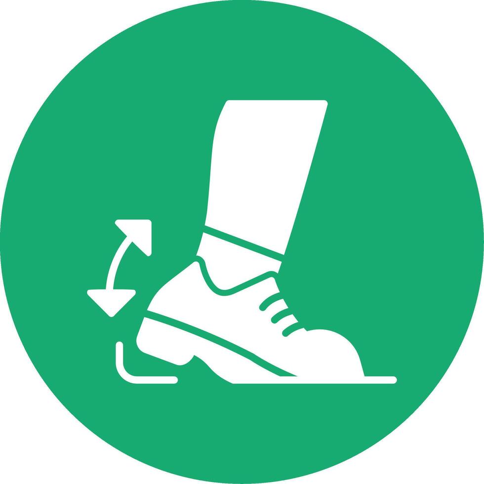 Heel Drop Glyph Multi Circle Icon vector