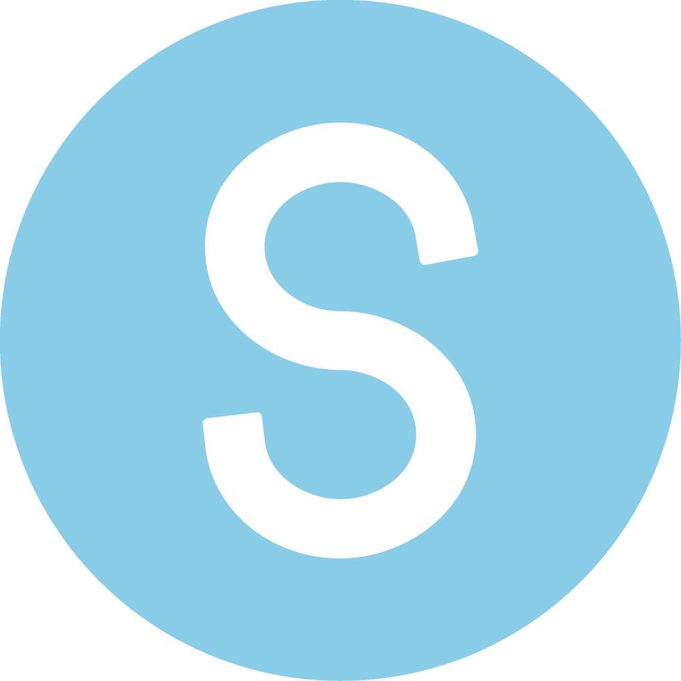Capital S Icon vector