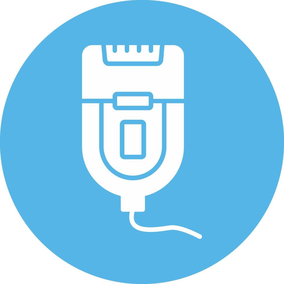 Electric Razor Glyph Multi Circle Icon vector