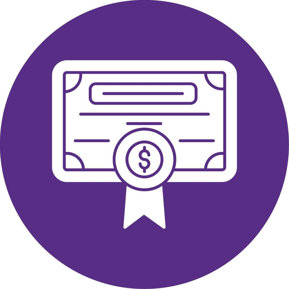 License Glyph Multi Circle Icon vector
