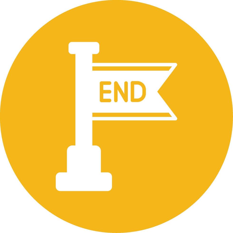 End Glyph Multi Circle Icon vector