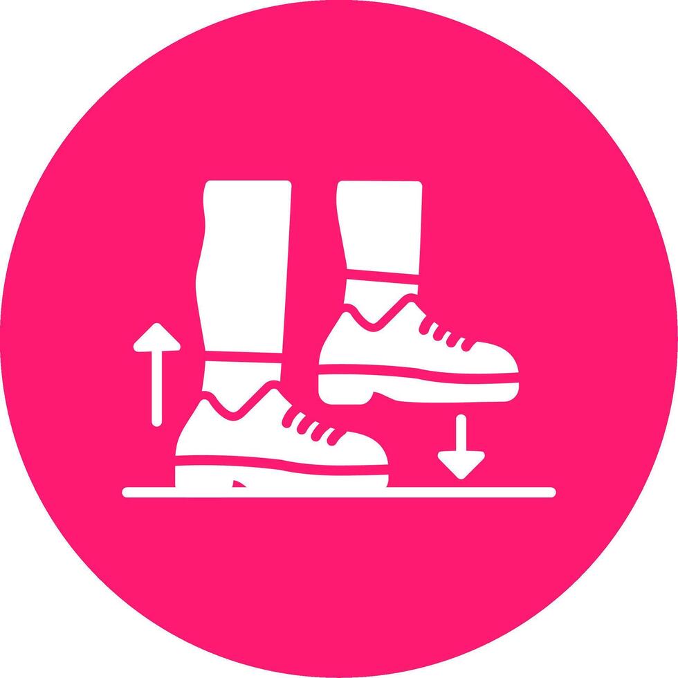 Step Glyph Multi Circle Icon vector