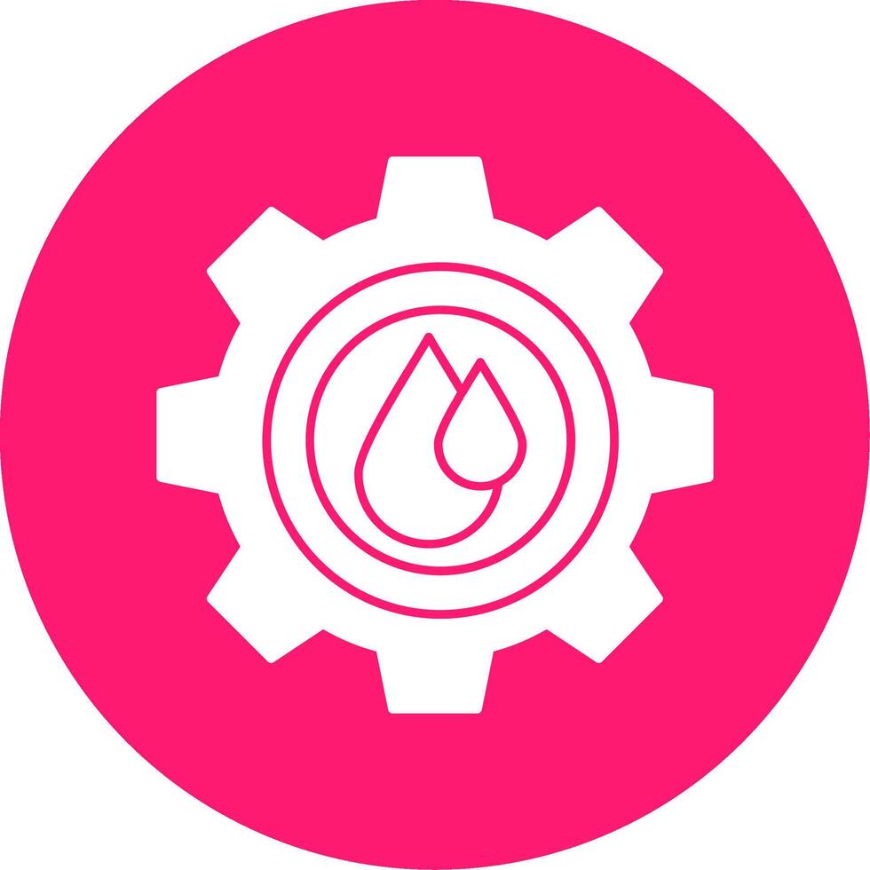 Water Qualties Glyph Multi Circle Icon vector