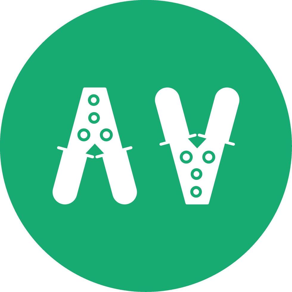 Jumper Glyph Multi Circle Icon vector