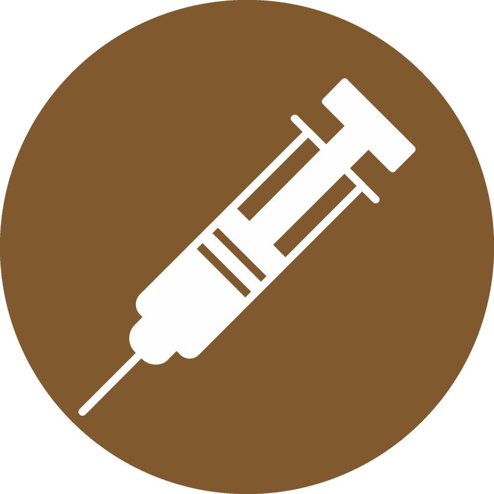 Syringe Glyph Multi Circle Icon vector