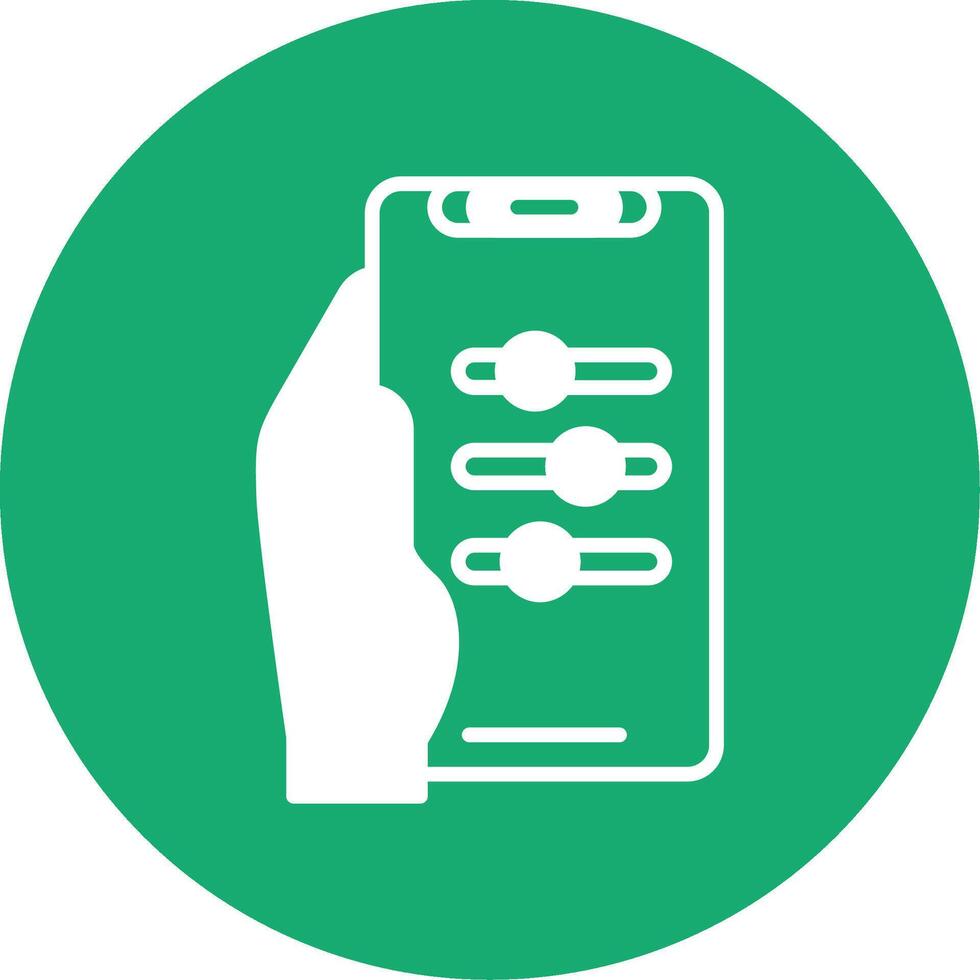 Settings Glyph Multi Circle Icon vector
