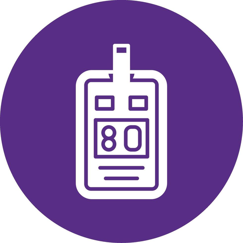 Glucose Meter Glyph Multi Circle Icon vector
