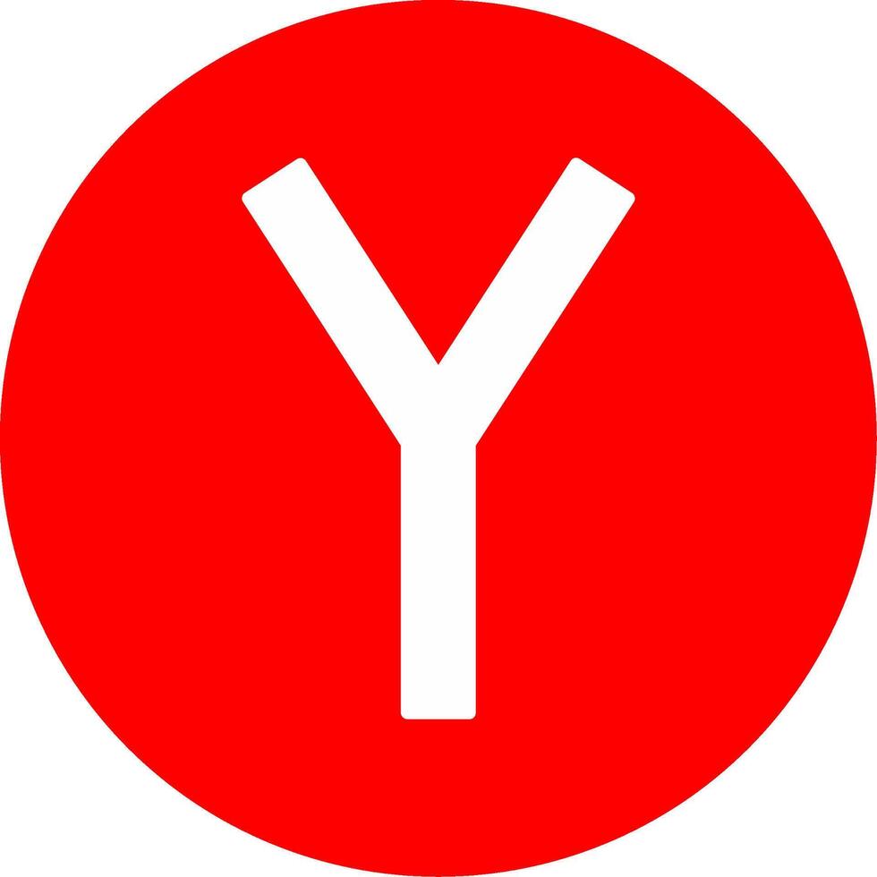 Capital Y Icon vector