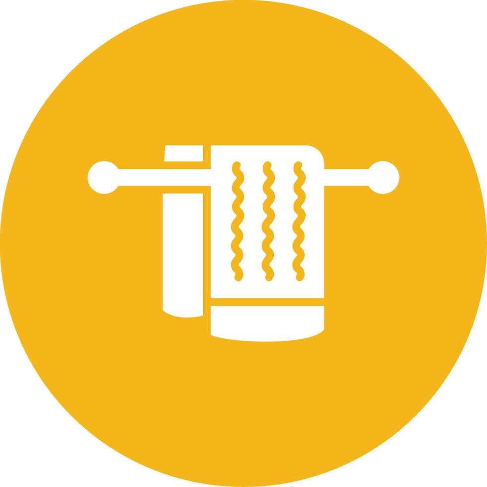 Towel Glyph Multi Circle Icon vector