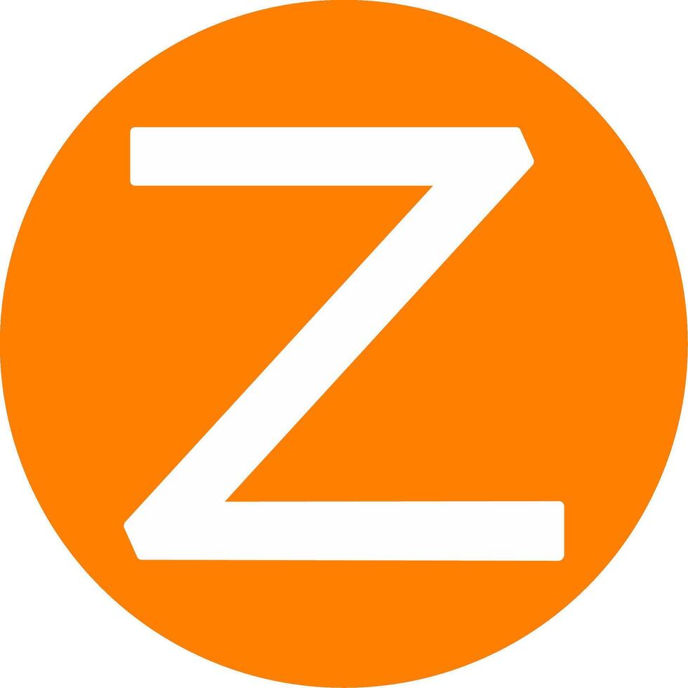 Capital Z Icon vector