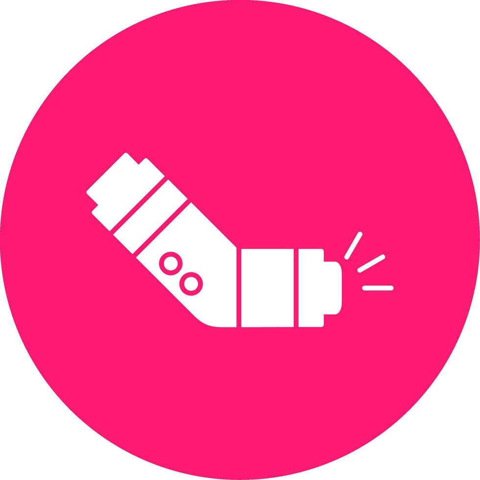 Inhaler Glyph Multi Circle Icon vector