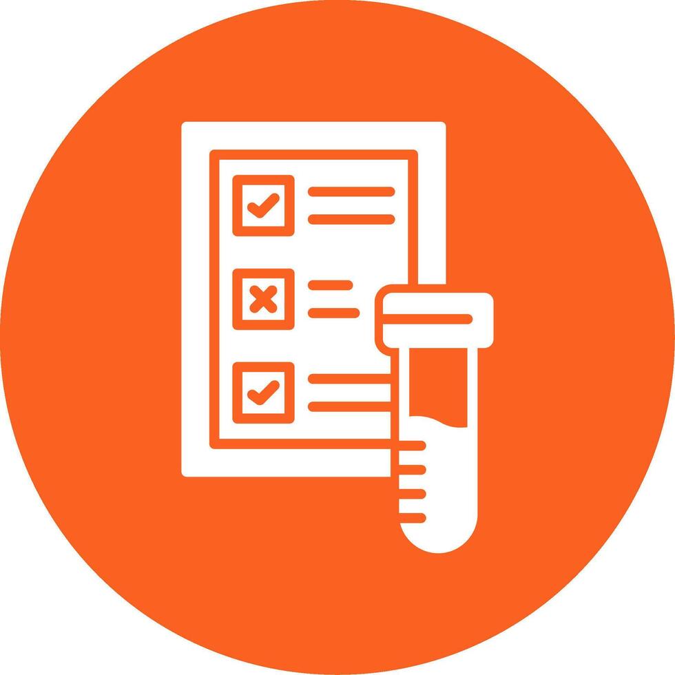 Blood Test Glyph Multi Circle Icon vector