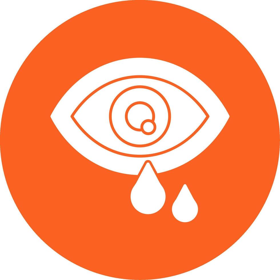 Eye Glyph Multi Circle Icon vector