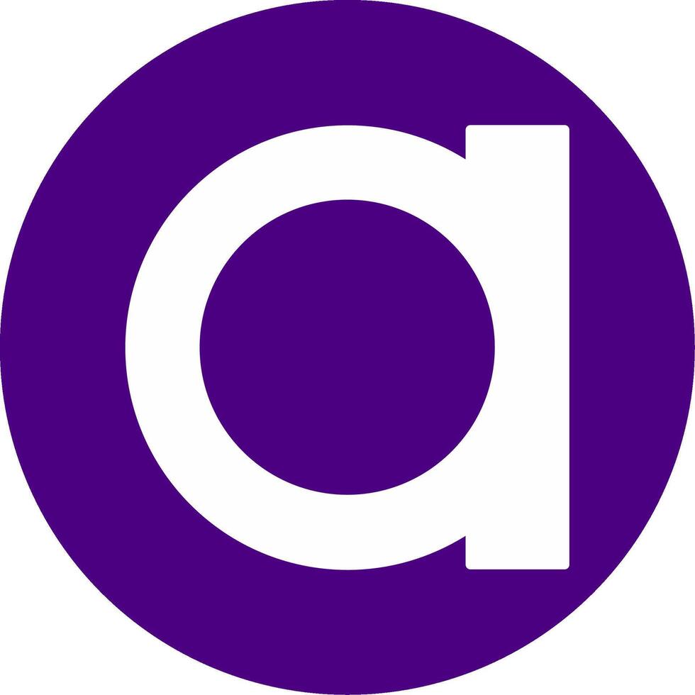 Small a Icon vector