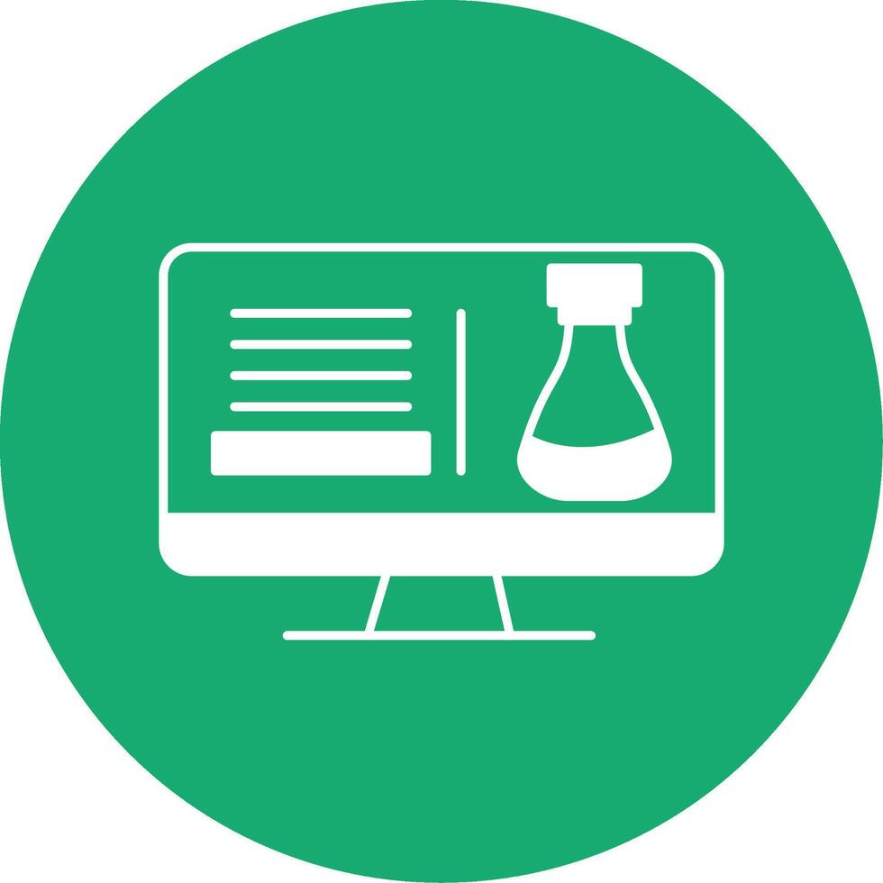 Science Class Glyph Multi Circle Icon vector