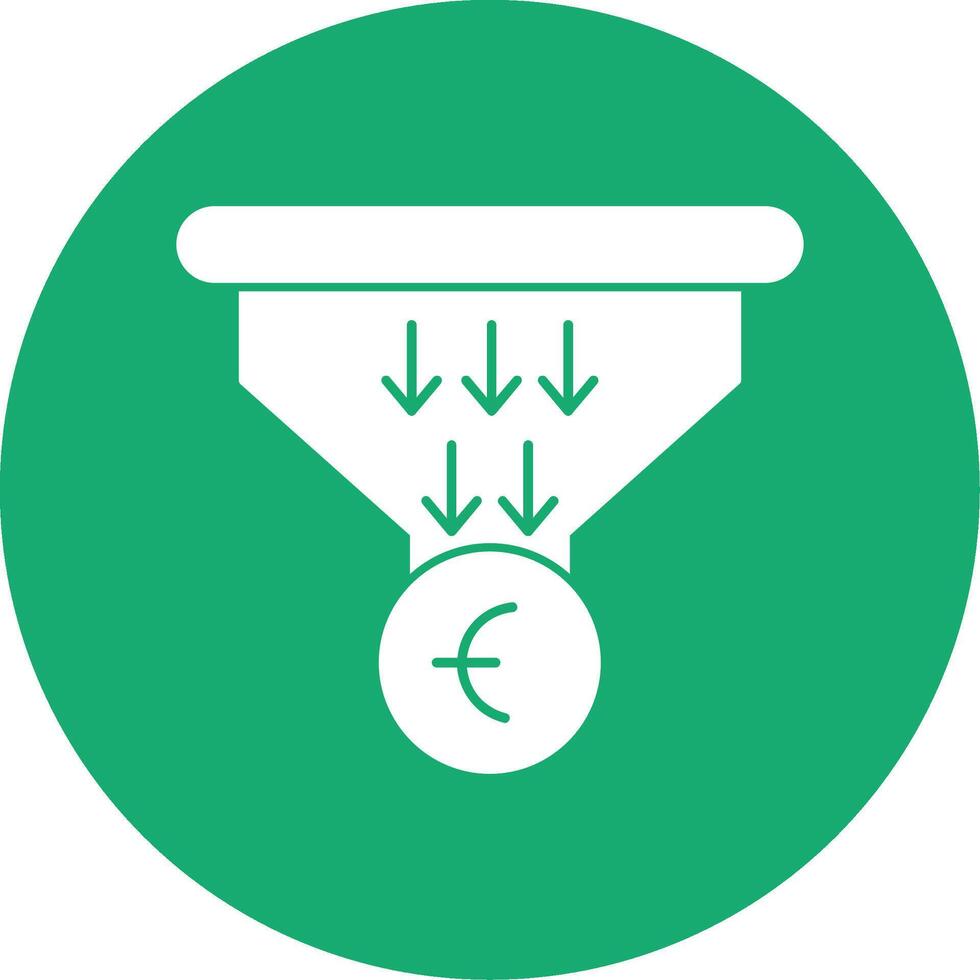 Sales PipeGlyph Multi Circle Glyph Multi Circle Icon vector