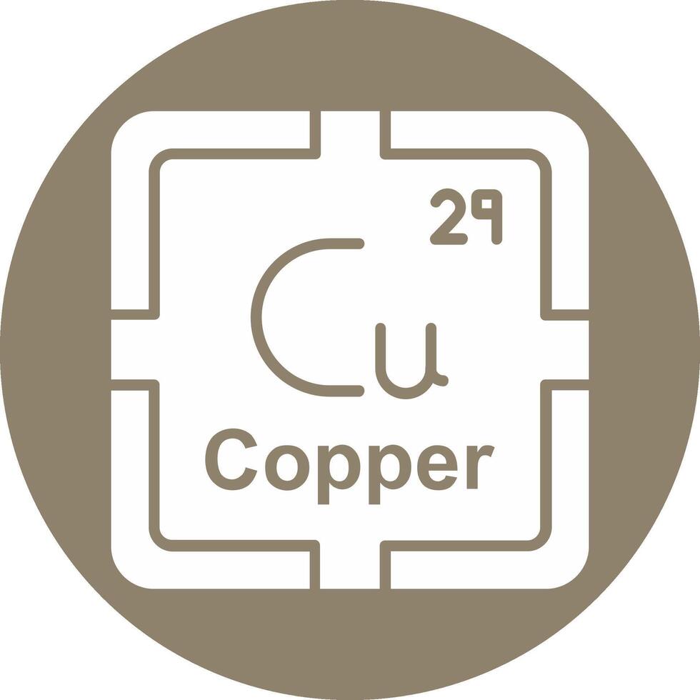 Copper Glyph Multi Circle Icon vector