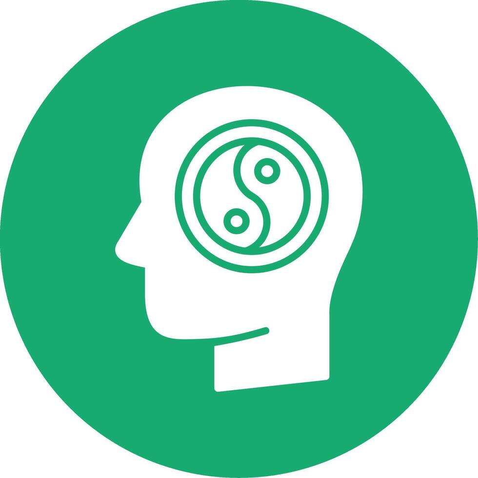 Wellness Glyph Multi Circle Icon vector