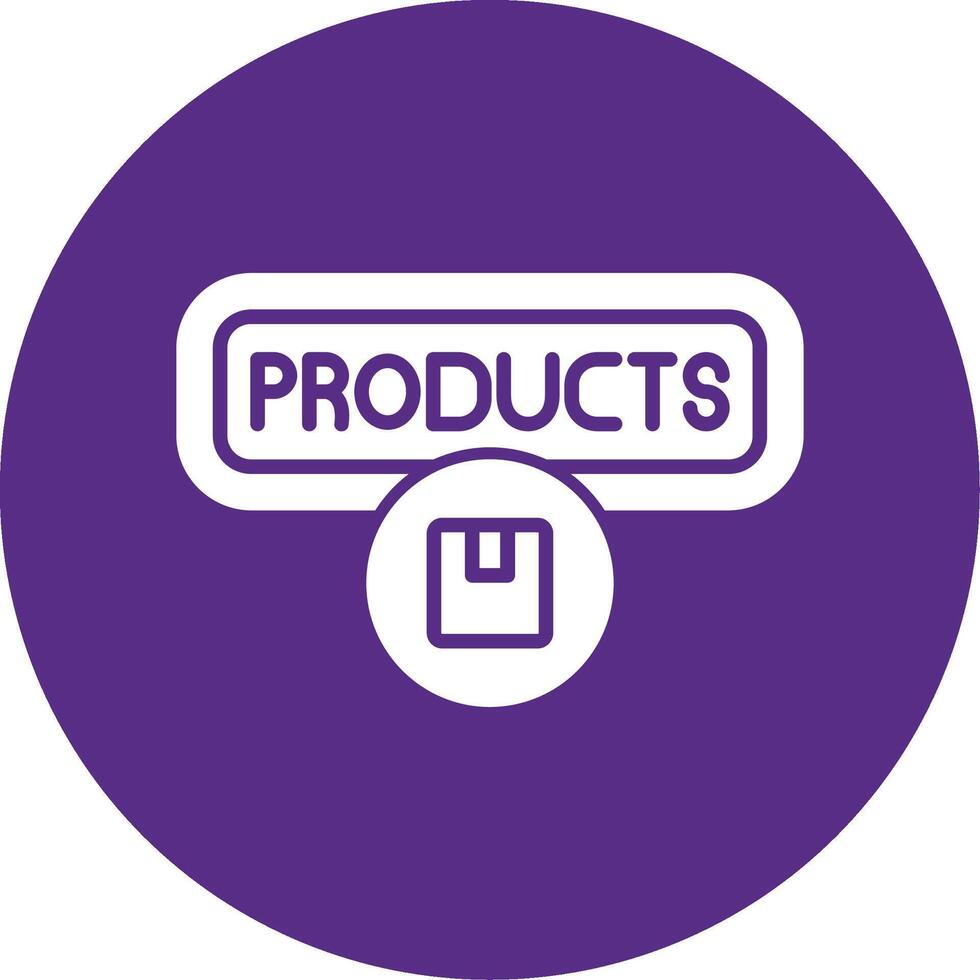 Products Glyph Multi Circle Icon vector