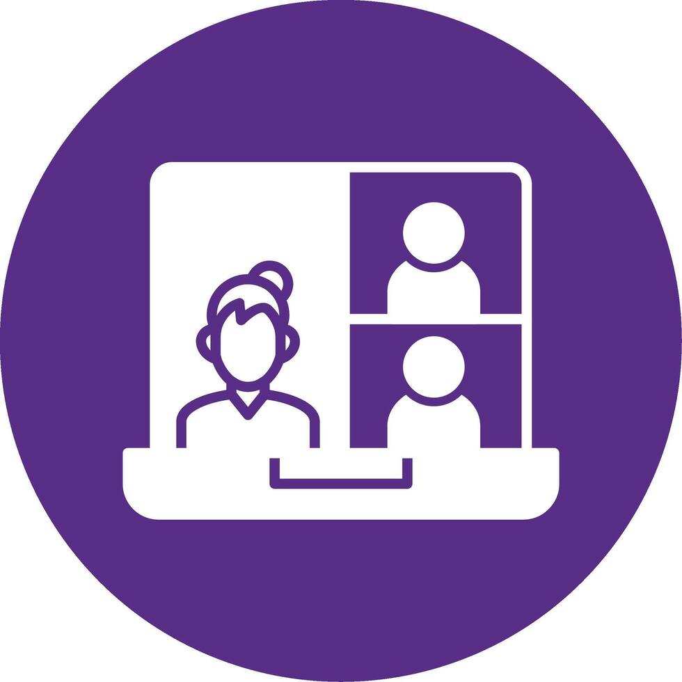 OnGlyph Multi Circle Conference Meeting Glyph Multi Circle Icon vector
