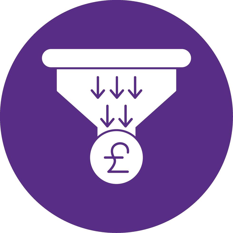 Sales PipeGlyph Multi Circle Glyph Multi Circle Icon vector