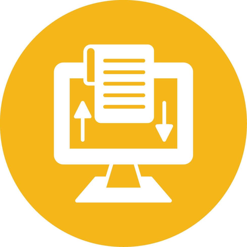 Digitalization Glyph Multi Circle Icon vector