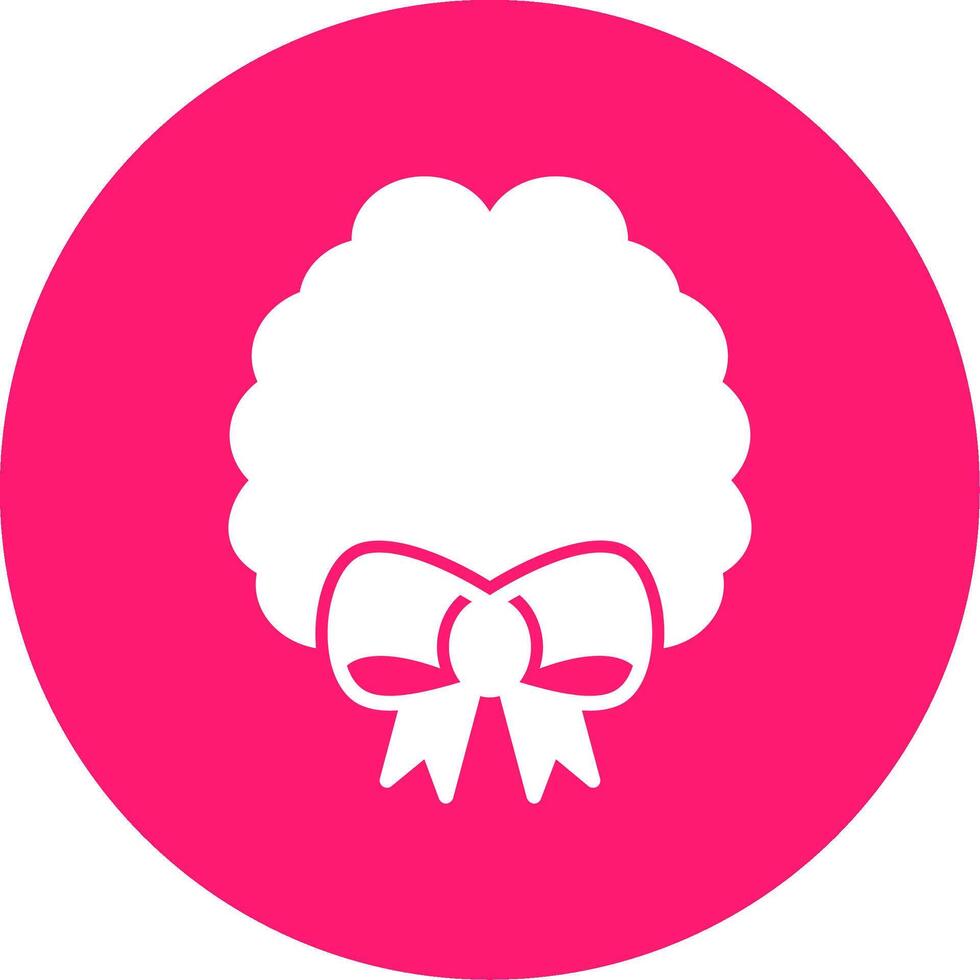 Brain Ribbon Glyph Multi Circle Icon vector