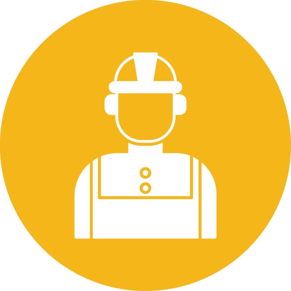 Technician Glyph Multi Circle Icon vector
