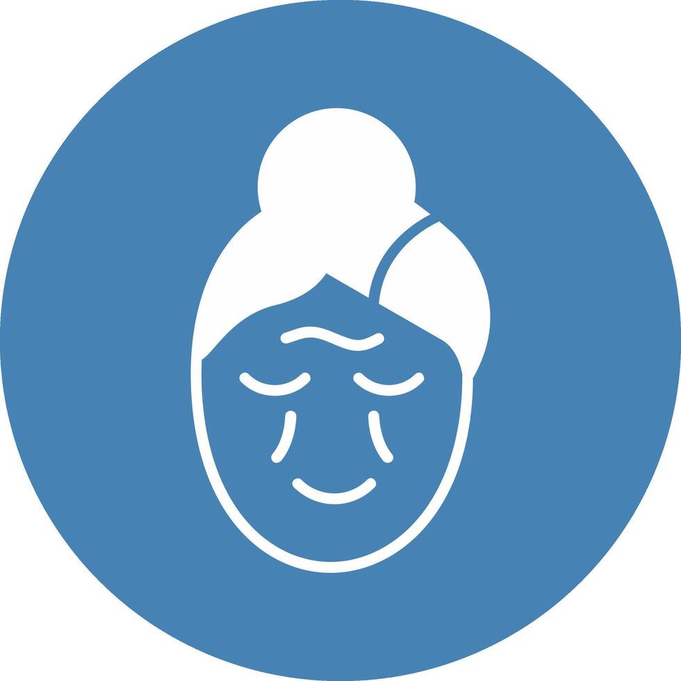 Wrinkle Glyph Multi Circle Icon vector