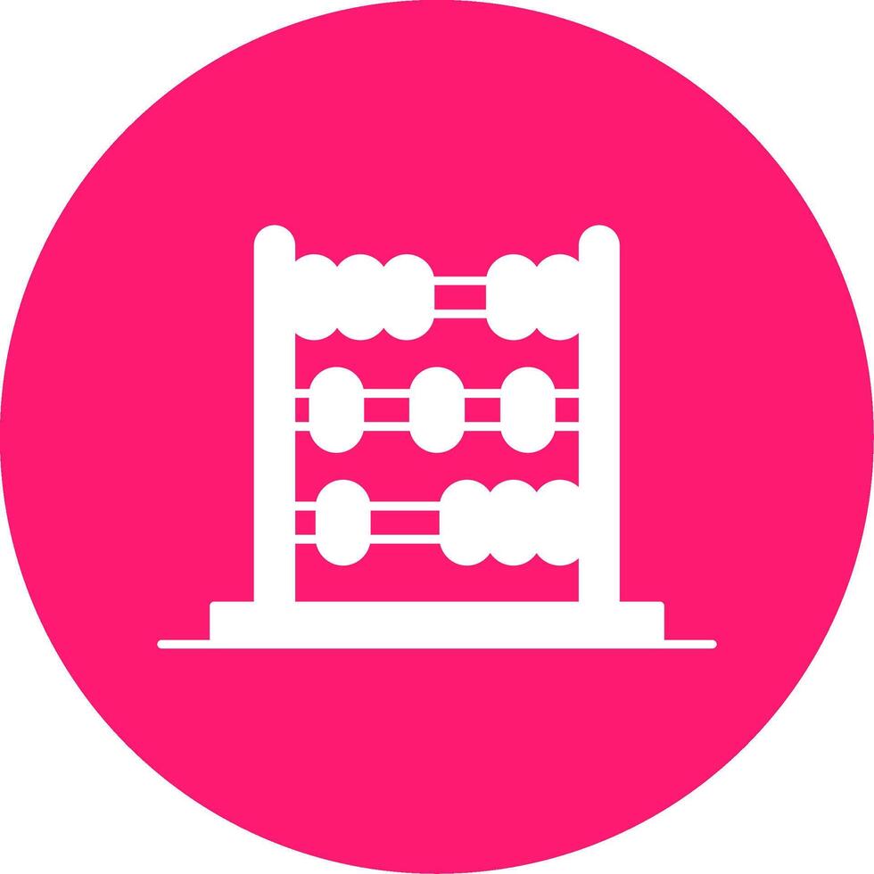Abacus Glyph Multi Circle Icon vector
